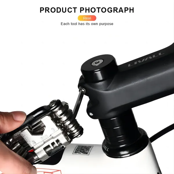 Kit multi-outil vélo avec dérive-chaîne et clé de réparation_voghion.com