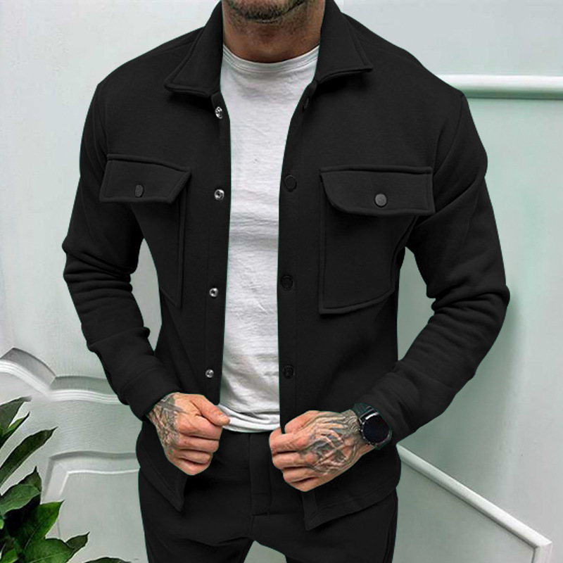 2024 Winter Neue Plüsch Mode Casual Jacken Trendy Herrenbekleidung_voghion.com