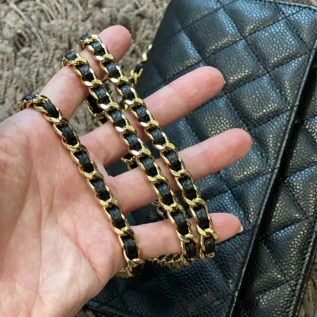 Dames crossbody tas met wallet on chain van kalfsleer_voghion.com