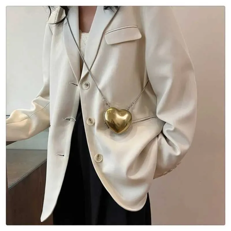 Herzform Mini-Geldbörsen Mode Splitter Damen Abend Party süße Schultertasche Umhängetaschen klein_voghion.com