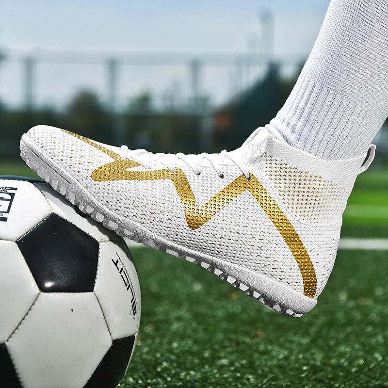 Ultralight Professional Men Long Spikes Ankle Training Football Boots Soccer Cleats Unisex Sports Shoes Non-Slip_voghion.com