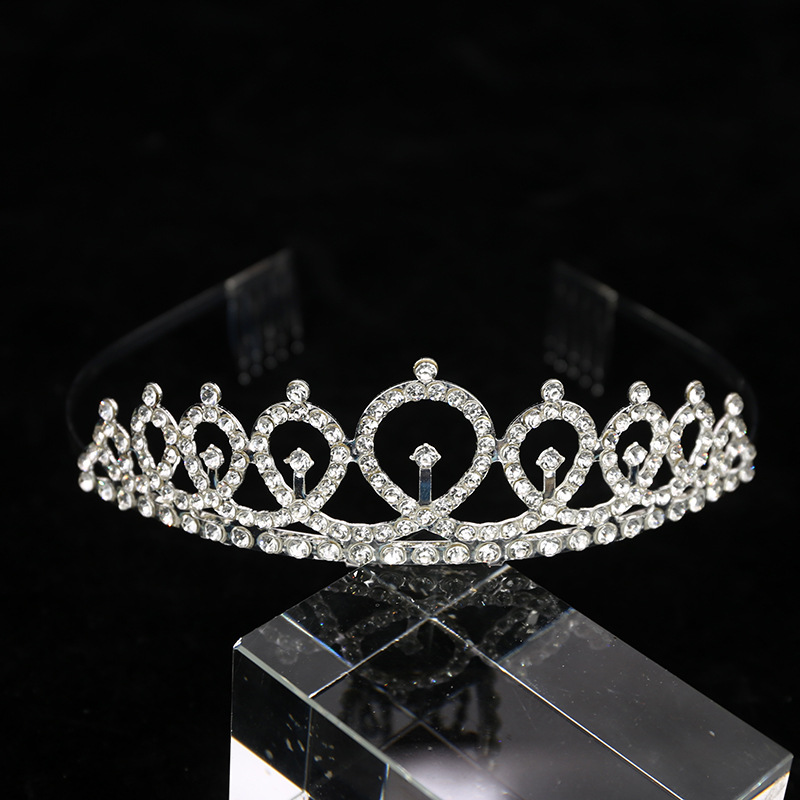 Women's Jewelry bridal accessories children's performance hair accessories European and American headband rhinestone headdress_voghion.com