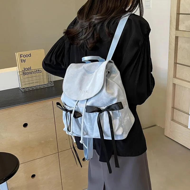 Leftside Damen Rucksack Aus Kunstleder, Kleiner Koreanischer Y2k Stil_voghion.com