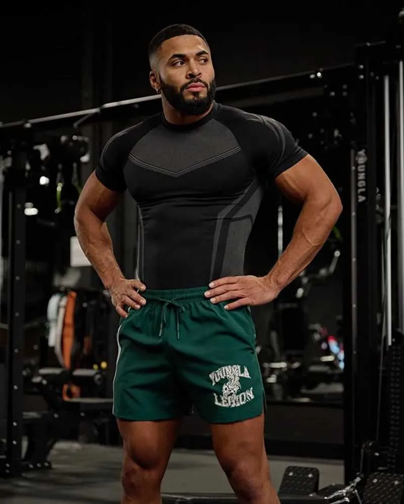 T-shirt de compression à manches courtes pour homme, séchage rapide, pour vélo, course à pied, entraînement, vêtements de sport, W250317_voghion.com