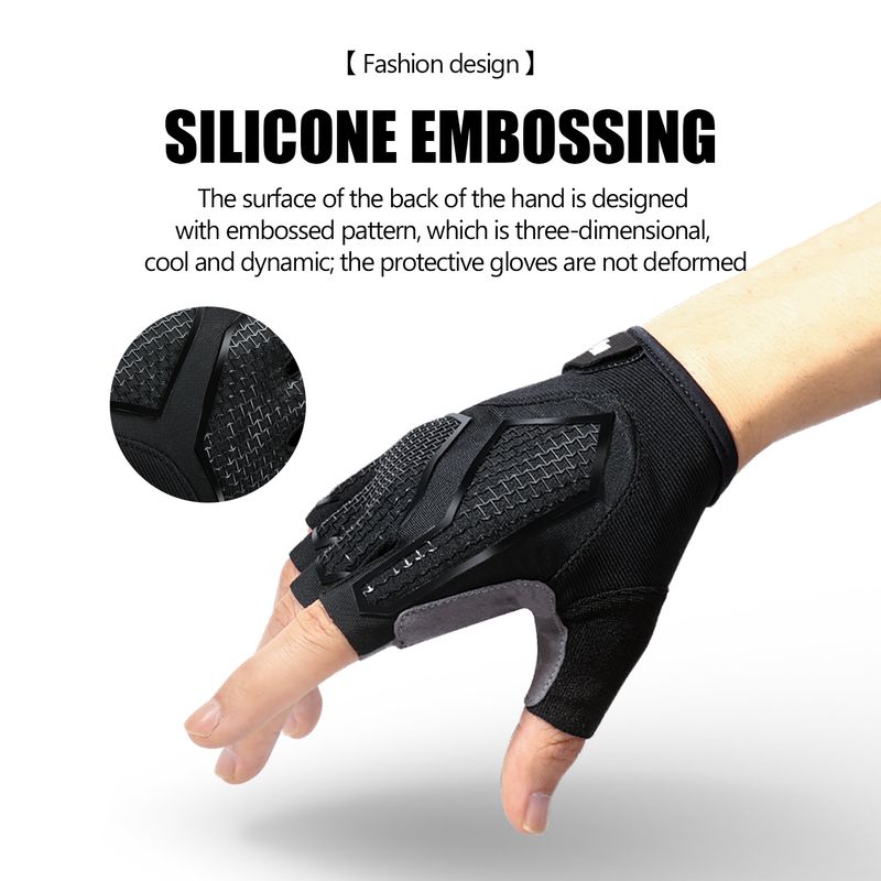 New Half-Finger Men'S And Women'S Cycg Liquid Silicone Shock-Absorbing Breathable Sports Bike Fiess Gloves_voghion.com