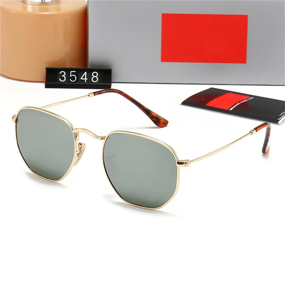 Hexagonal Sunglasses For Men And Women Classic Metal Frame Eyewear_voghion.com