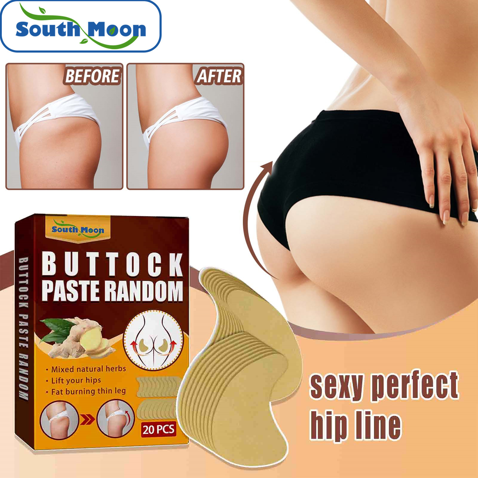 South Moon lifting firming beautiful patch, shaping buttock lines and plump buttocks patch_voghion.com