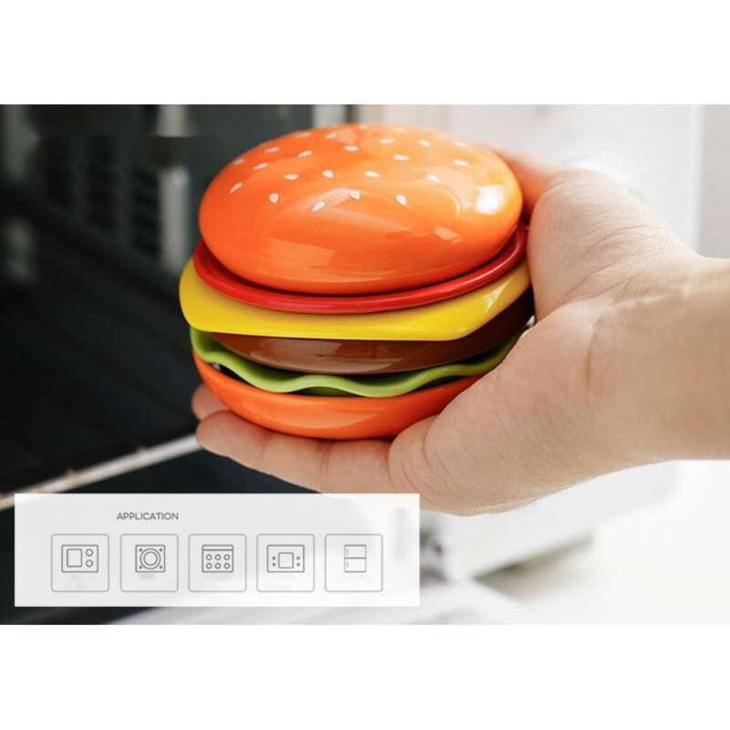 Farfurii de soia cu aromă de hamburger Home Flavor, farfurii de condimente pentru sos de oțet, dimensiuni mici_voghion.com