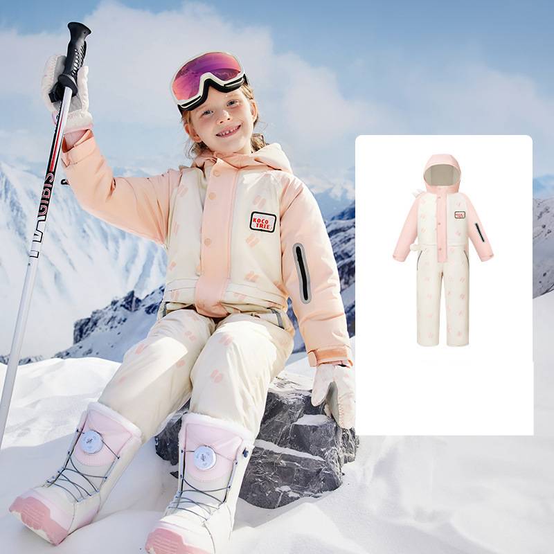 ​​Kids' Snowsuit One-Piece – Waterproof & Windproof Ski Jumpsuit For Boys & Girls (1000mm Rated, Seam-Taped, Moisture-Wicking)​​_voghion.com