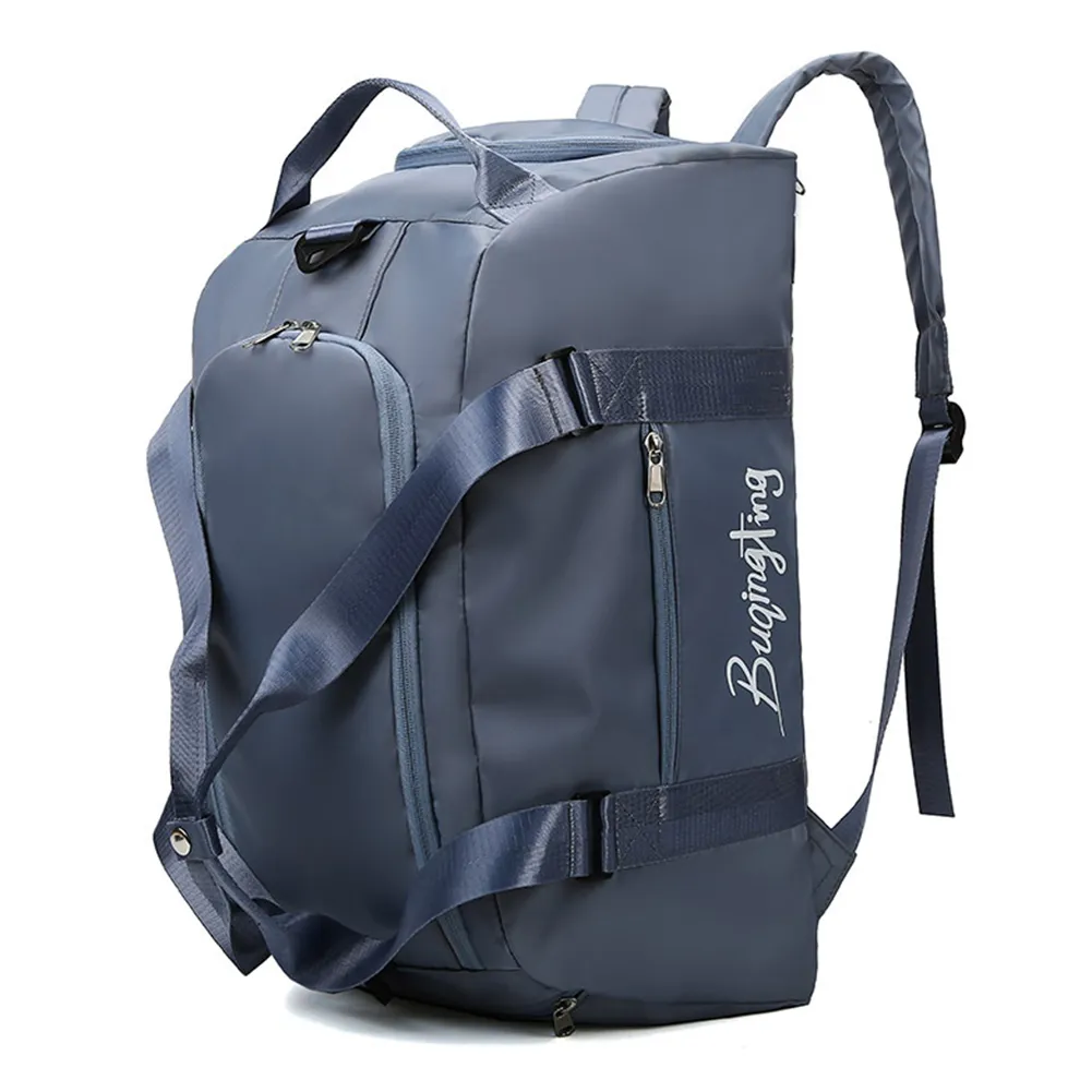 Gym Handbags Fiess Shoulder Men Women Oxford Sport Yoga Backpack Travel Tote Bag With Shoe Compartment_voghion.com