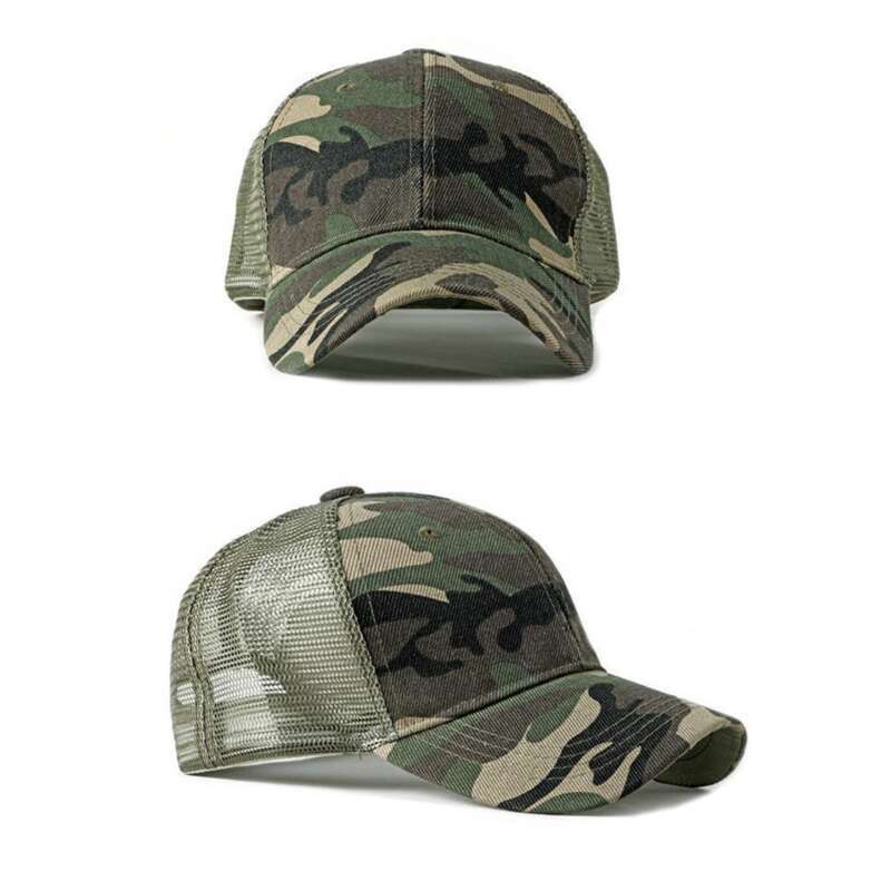 Spring And Summer Outdoor Hat Sunscreen Korean Version Simple Camouflage Baseball Men's Casual Duckbill Breathable Mesh_voghion.com