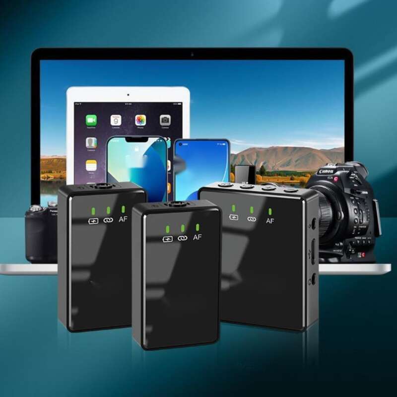 【Multikompatibilität】 Deke T10 1-zu-2 Lavalier Professionelles kabelloses Soundkarten-Live-Streaming-Gerät 2022_voghion.com