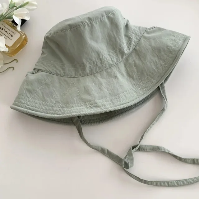 Yeni Gelenler Ins Yaz Bağcıklı Balıkçı Şapkası Düz Renk Basit Pamuklu Kova Şapkası Moda Japon Kız Açık Hava Güneş Şapkaları_voghion.com