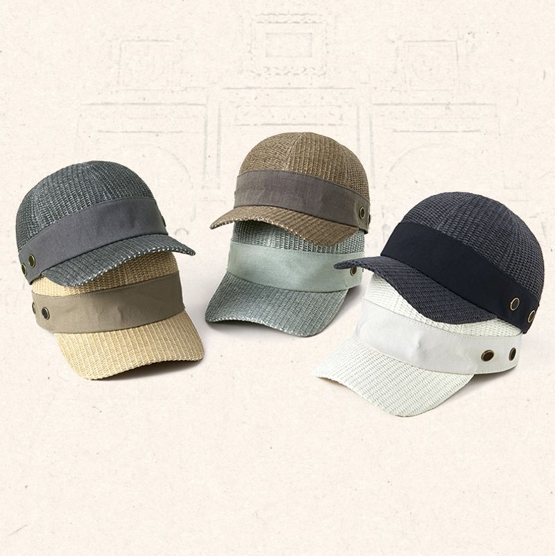 Woven Baseball Cap Unisex Personalised Casual Sun Hat For Outdoor_voghion.com