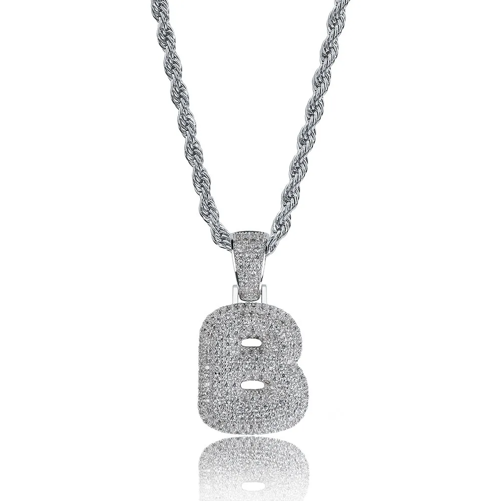 Gioielli Hip Hop da uomo, moda, collana con ciondolo a forma di lettera ghiacciata, lettere iniziali in oro, collane per uomo_voghion.com