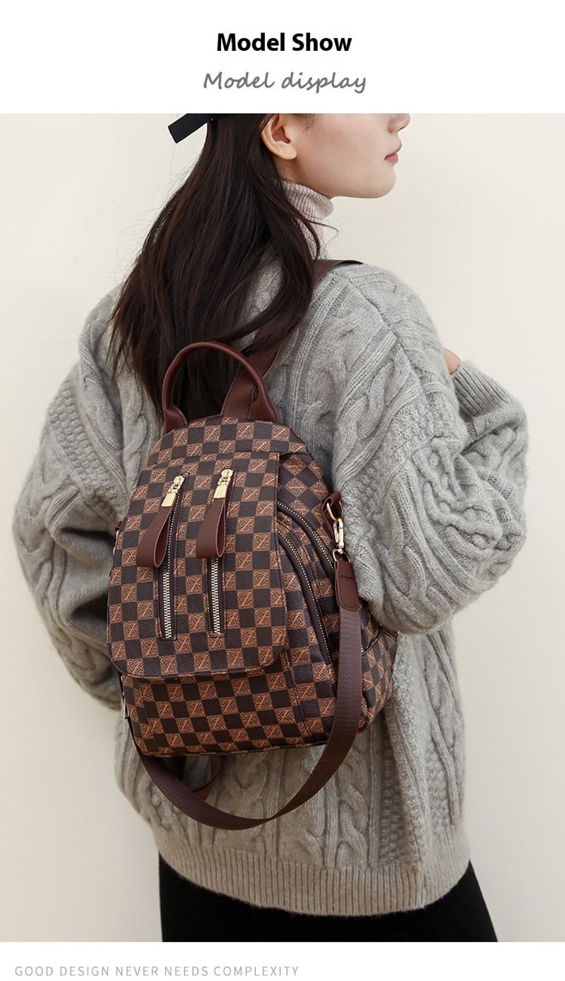 British New Fashion European American Style Retro And Trendy Bra Bag Dual-use Women's Backpack_voghion.com