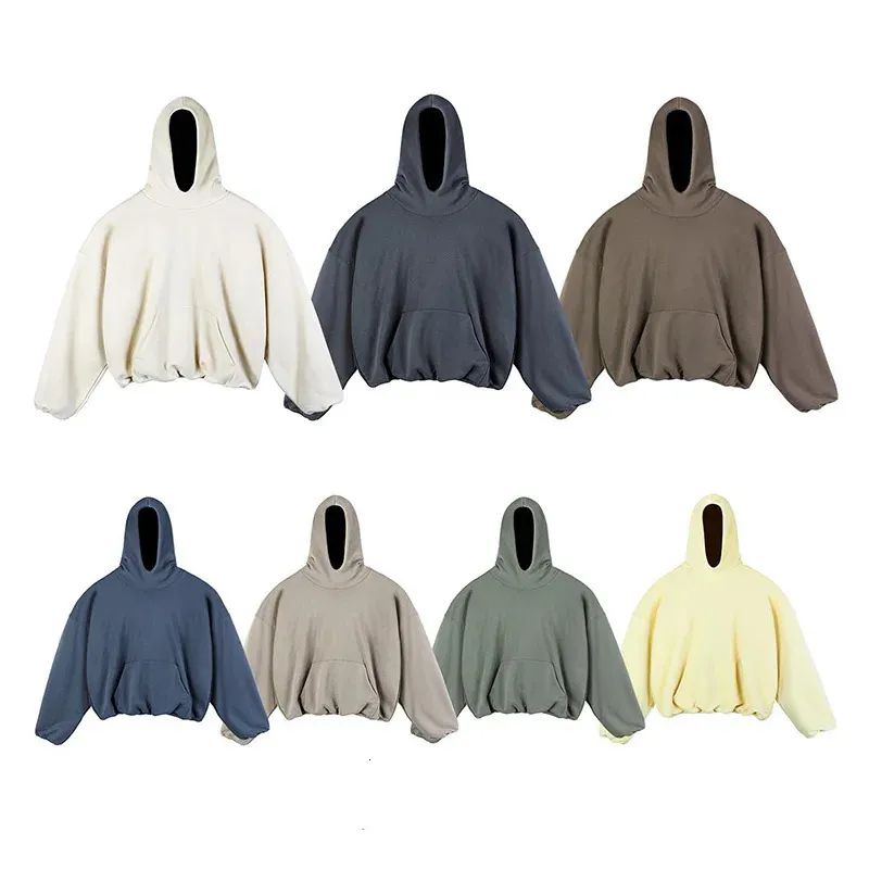 Herren Einfarbig Doppellagig Übergroßer Reißverschluss Baumwolle Retro Hochwertiger Hoodie Frühling/Sommer Casual Streetwear R250219_voghion.com