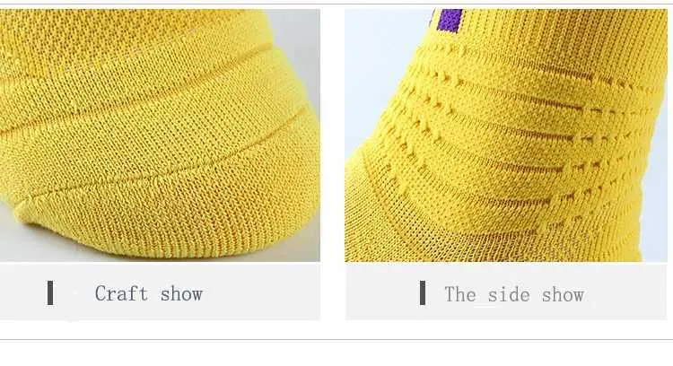 Men's 5Pairs Professional Cotton Basketball Elite Thick Sports Compression Durable Skateboard Towel Bottom Socks_voghion.com