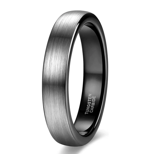 Tigrade 4/6/8mm Classic Brushed Tungsten Carbide Male Wedding Rings Anillos Anel Masculino Men Ring Bague Engagement_voghion.com