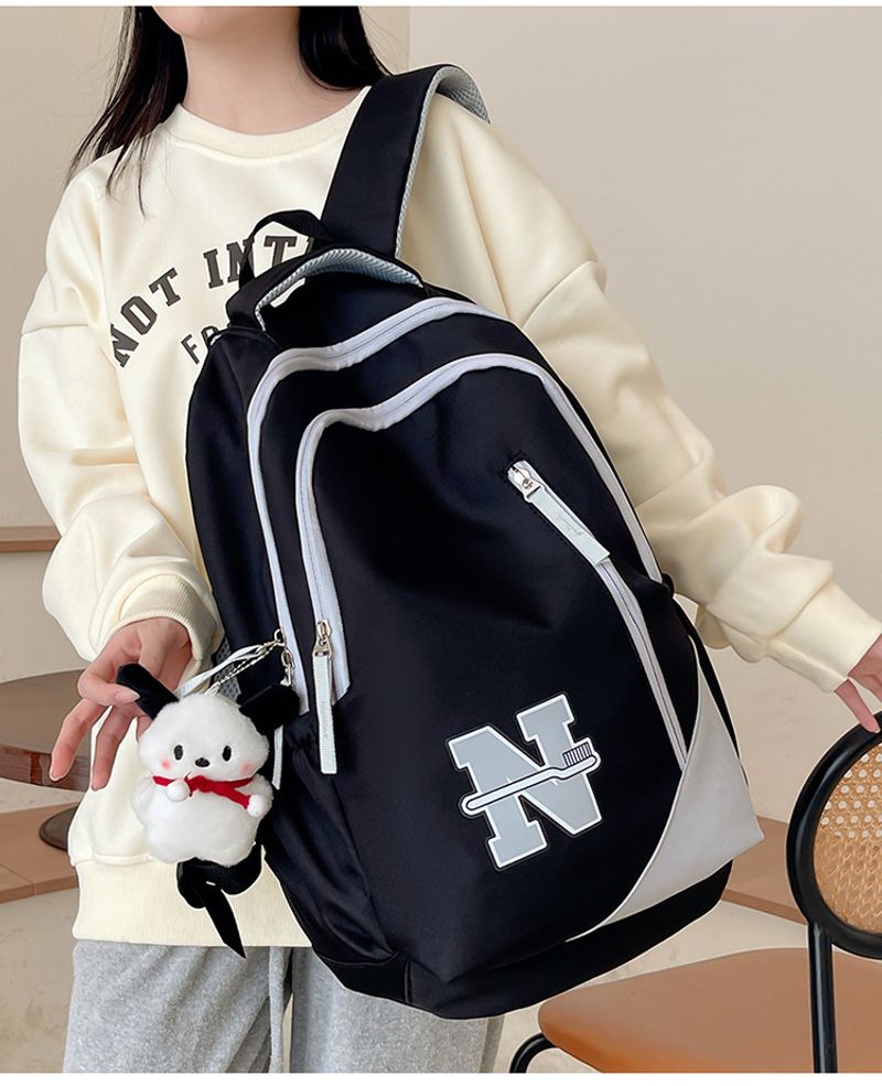 Mochila masculina e feminina de grande capacidade, à prova d'água, resistente ao desgaste, bolsa de viagem para curta distância ao ar livre, simples e_voghion.com