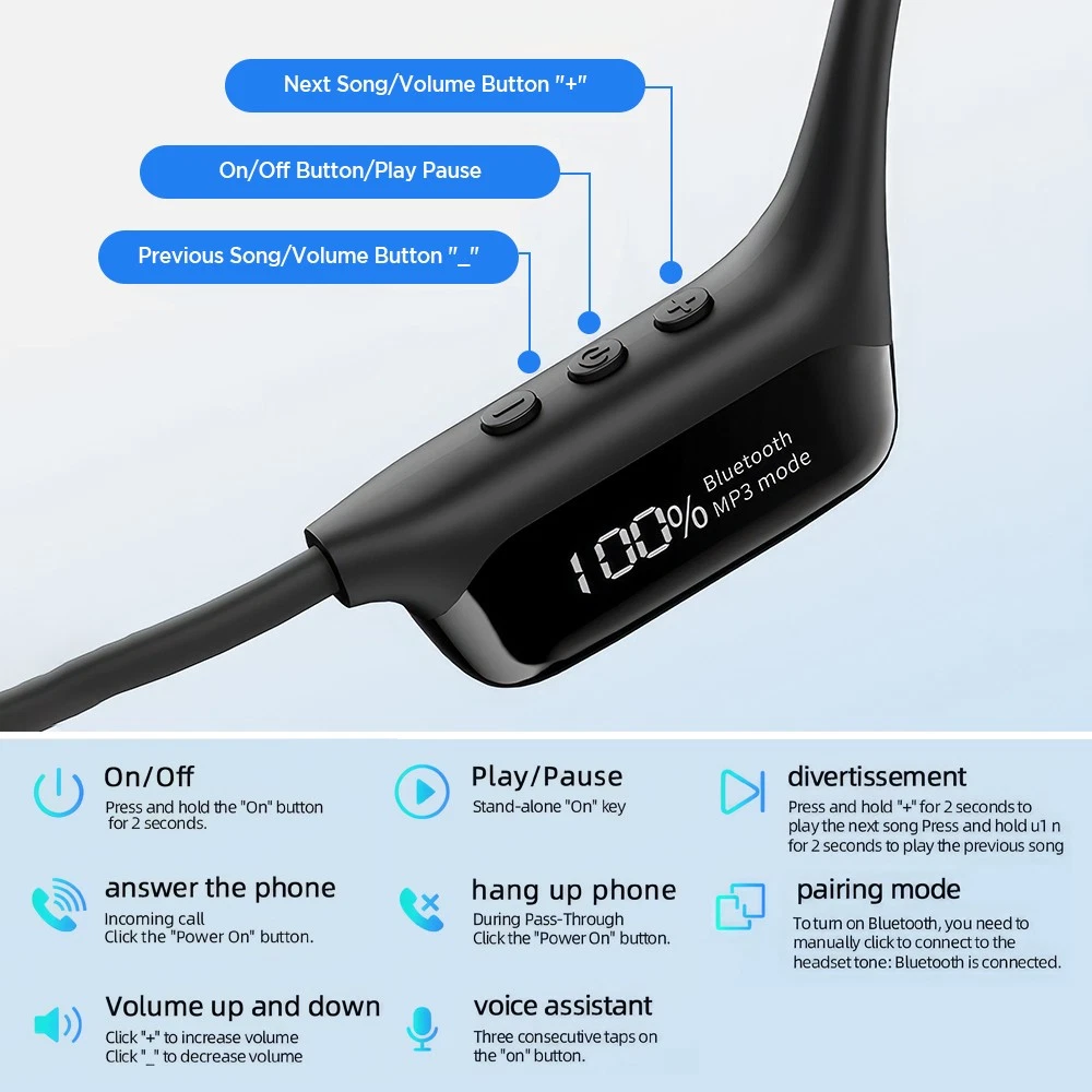 Cuffie bluetooth impermeabili per nuoto e sport wireless_voghion.com