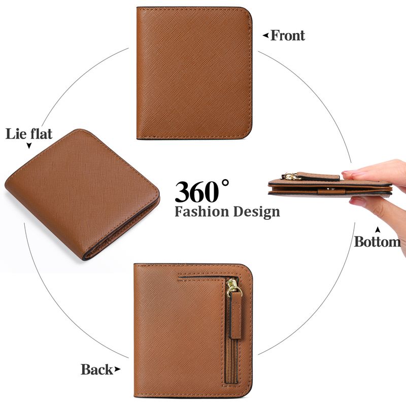 Neue ultradünne Damen-Kurzbrieftasche mit mehreren Funktionen, koreanische Version der einfachen PU-Münze_voghion.com