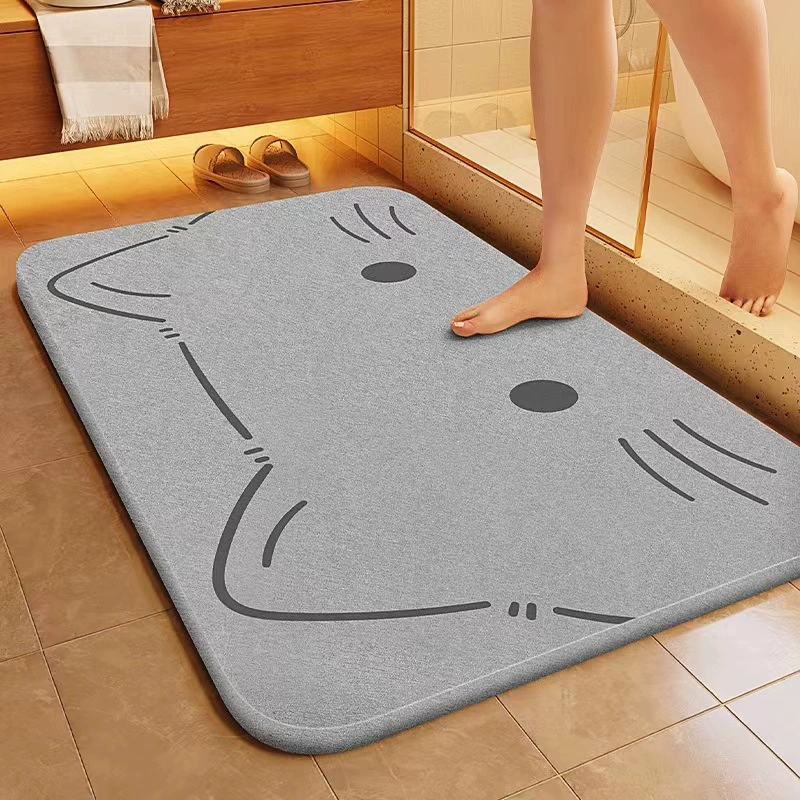 Tappeto bagno antiscivolo illusione 3d morbida ciniglia_voghion.com