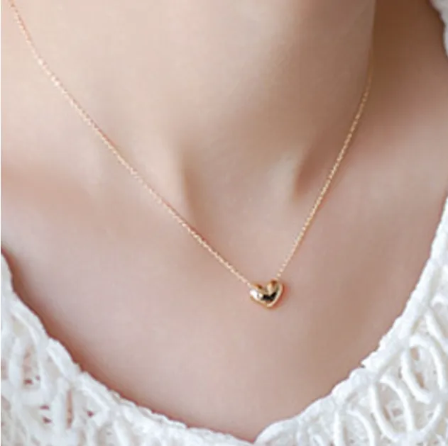 Chaînes Sexy Été Mode Amour Collier Femme Chaîne En Os Plaqué Or Coeur Cou Bijoux De Corps Bracelet De Cheville Ornement_voghion.com