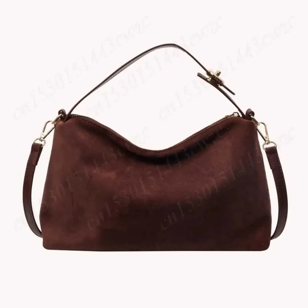 New Shoulder Bag for Women Suede Hobo Adjustable Strap Handbag With Inner Pocket Satchel Purse Zipper Crossbody Ba241104_voghion.com