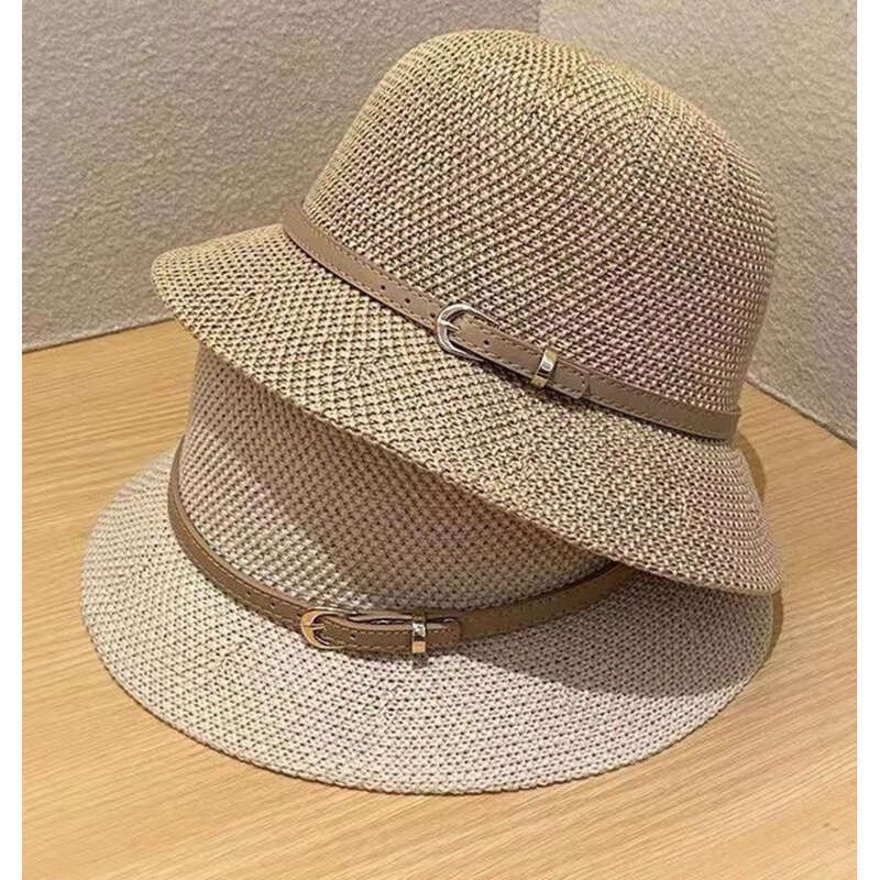Chapeaux pour femmes printemps-été, protection solaire, chapeau de pêcheur, nouveauté pour femmes, tendance et polyvalent, style occidental_voghion.com
