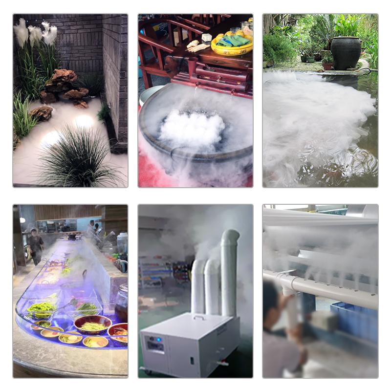 DC48V 6 Umidificatore a Testa con Alimentazione 220V Umidificatore d'Aria Macchina per Nebbia da Paesaggio Nebbia Maker Fogger_voghion.com