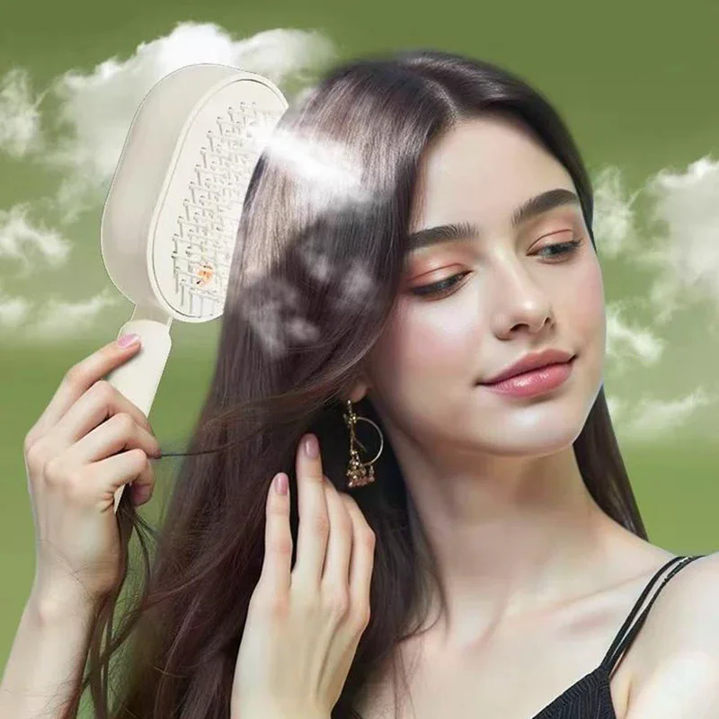 Vibrating Scalp Massage Hairbrush With Atomizing Oil Applicator_voghion.com
