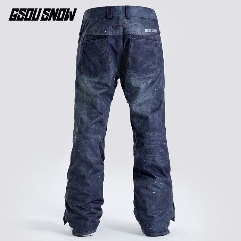 Sci Uomo antivento impermeabile snowboard doppio singolo sci abbigliamento con jeans larghi per pantaloni da neve invernali_voghion.com