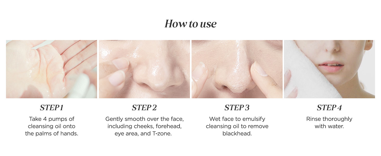 MANYO FACTORY Olio detergente puro coreano per il viso, scioglie i punti neri, rimozione quotidiana del trucco con olio di argan, per le donne_voghion.com