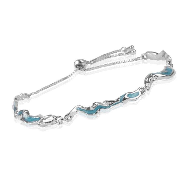 Bracciale per coppia femminile, stile dolce e fresco, design di nicchia, onde irregolari, leggero, squisito e versatile_voghion.com