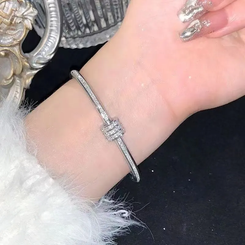 Fashion Design Gold Color Waterproof Stainless Steel Brand Bangles Bracelets For Women Gift Jewelry Designer Women_voghion.com