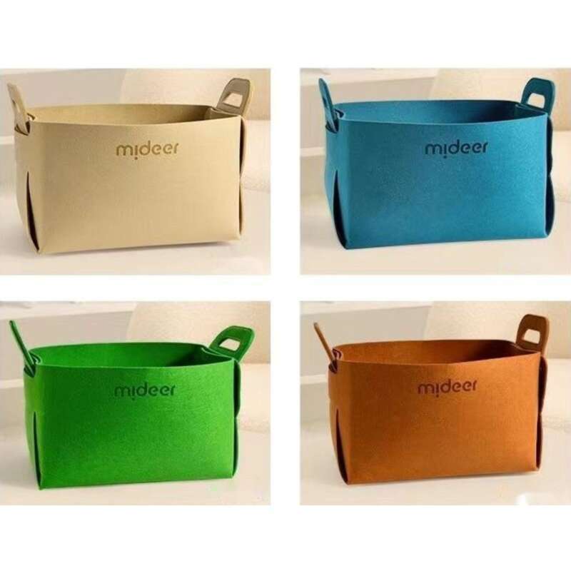 con grande capacità di stoccaggio in feltro di lana e vari giocattoli per bambini borsa pieghevole per uso domestico_voghion.com