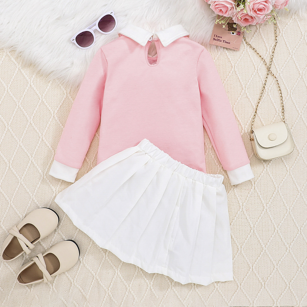 Mother & Kids New European and American baby girl tops and skirts for spring and autumn_voghion.com