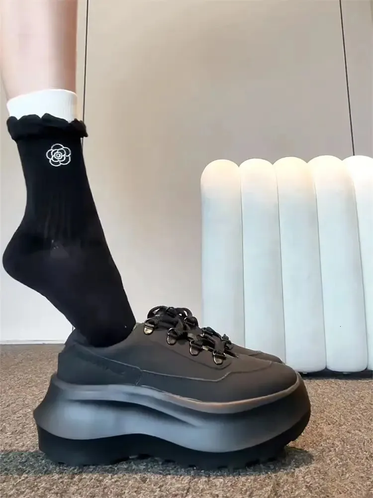 Comfortable Platform Dad Trainers For Women With Thick Sole_voghion.com