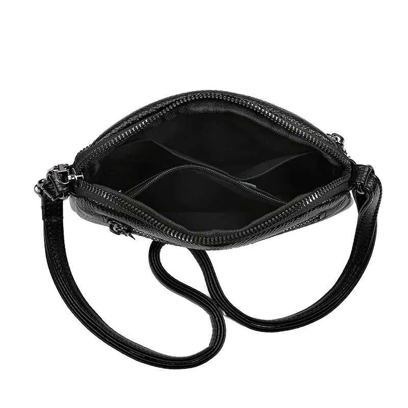 New Patchwork Single Shoulder Crossbody Head Layer Cowhide Small Bag Advanced Fashion SimpleC241216_voghion.com