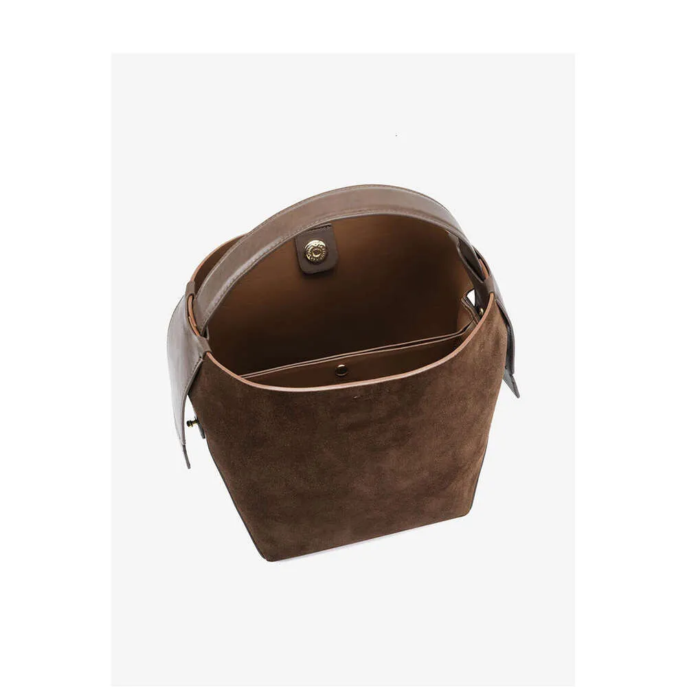 LA FESTIN Original Femmes 2024 Nouveau Seau En Daim Décontracté Sacs À Main Épaule Bandoulière Sac D'hiver_voghion.com