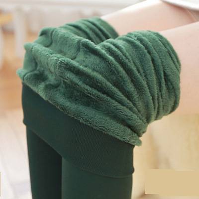 Abbigliamento donna Leggings autunnali e invernali Pantaloni in velluto perlato a vita alta da donna di grandi dimensioni_voghion.com