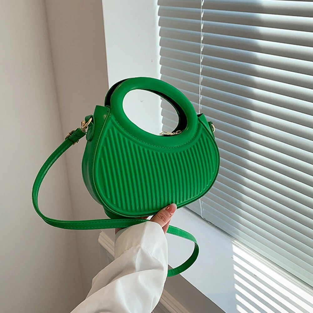 Borse a tracolla color caramella Y2k Style Borse da donna in pelle Borsa con cerniera_voghion.com