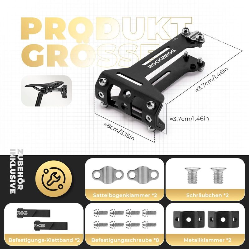 ROCKBROS Bicycle Water Adapter Drinking Bottle Saddle Holder Alu MTB_voghion.com
