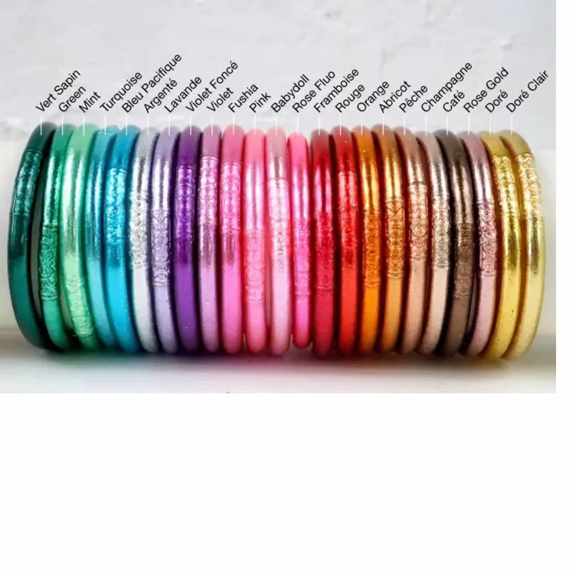 Bilandi - Pulsera de silicona de moda, estilo moderno, de una fila, colorida, para mujer, regalo de fiesta, 230706_voghion.com