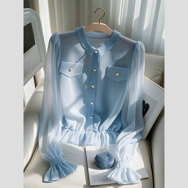 Vêtements pour femmes, hauts de luxe légers, haut de gamme, uniques, belles petites chemises