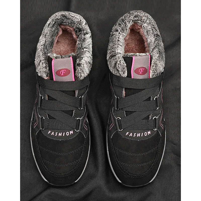Neue Schneestiefel mit Samt, warm, große, leichte Freizeitschuhe für Damen im Freien_voghion.com