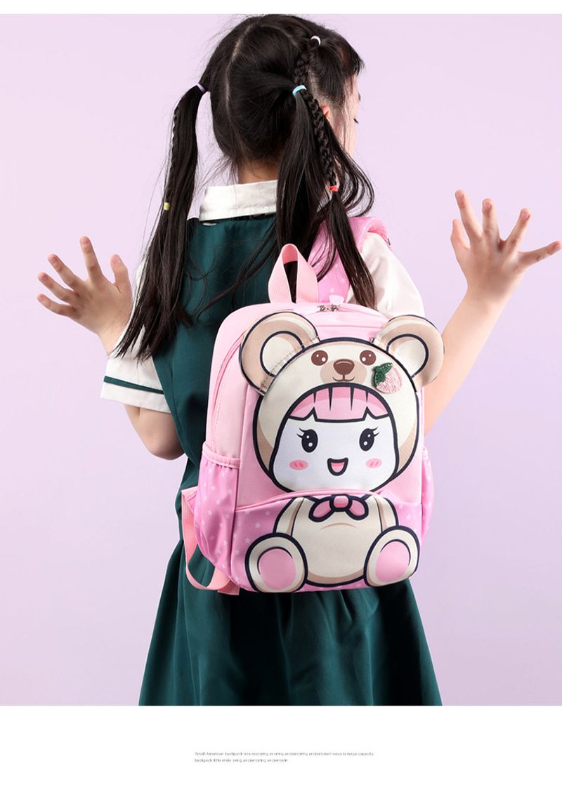 Grundschulmädchen, neuer Cartoon-süßer Kindergartenkinder im Alter von 5–9 Jahren, Rückenschutz-Rucksack für Männer_voghion.com