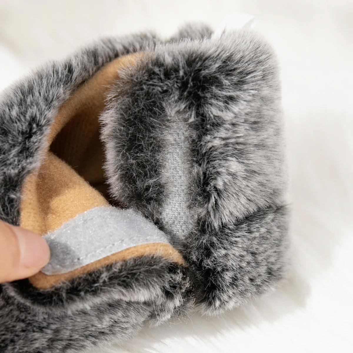 Babyschuhe für Neugeborene, Jungen und Mädchen, rutschfeste, weiche Sohle, Krippenschuhe, Cutefeet, Kleinkind, Plüsch, Flusen, warm, für den Winter, Prewalker_voghion.com