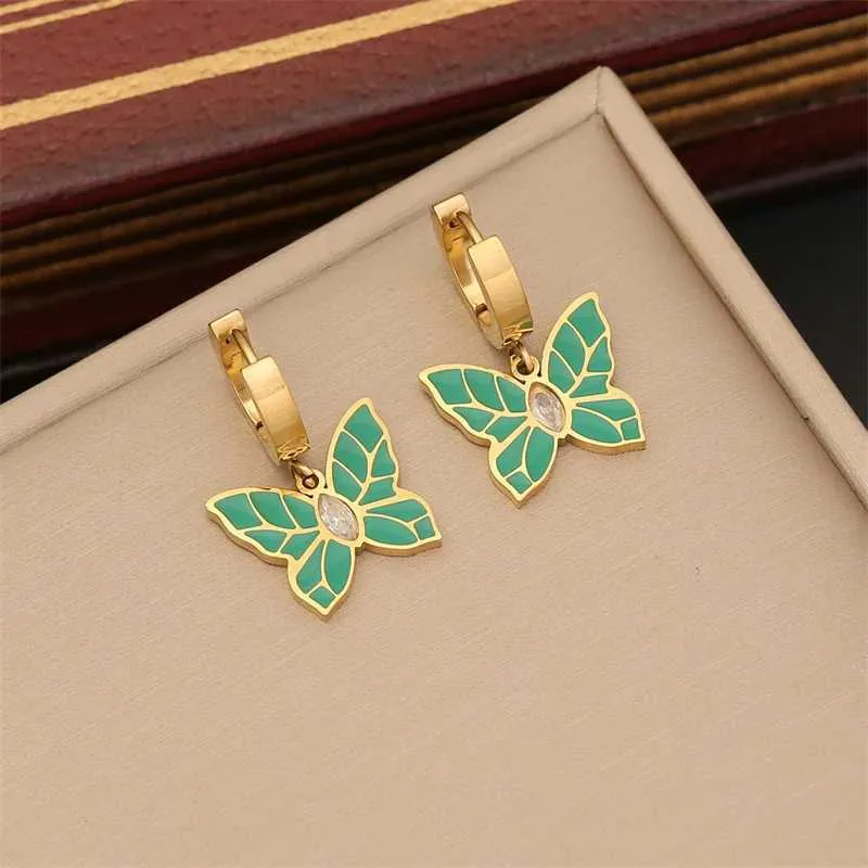 Set gioielli farfalla perla acciaio inossidabile zircone_voghion.com